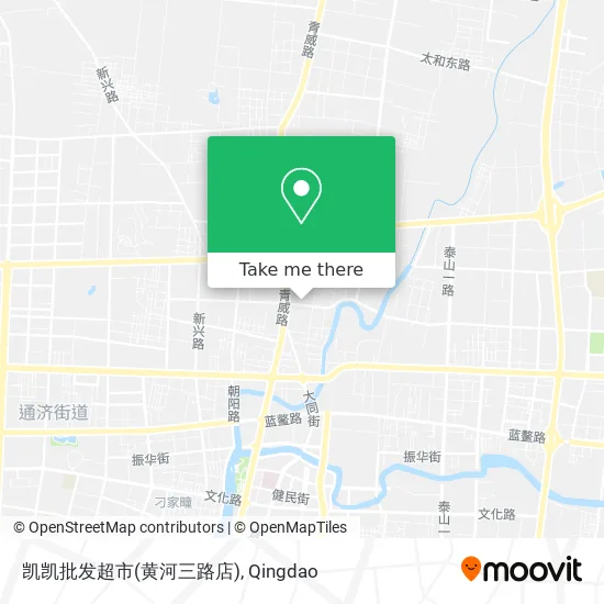 凯凯批发超市(黄河三路店) map
