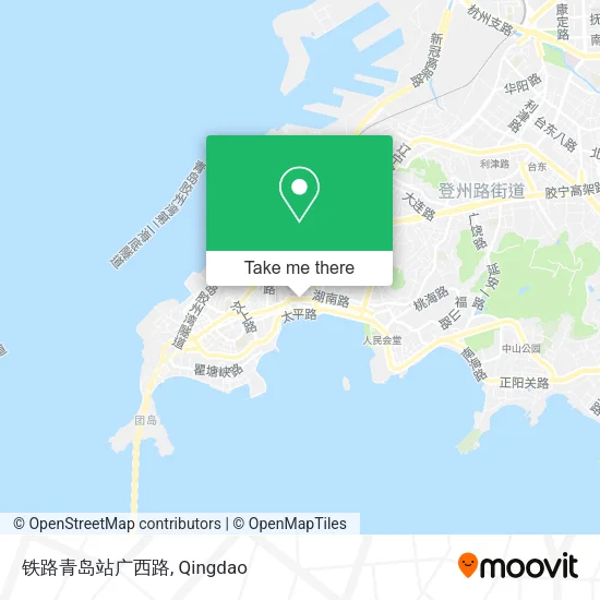 铁路青岛站广西路 map