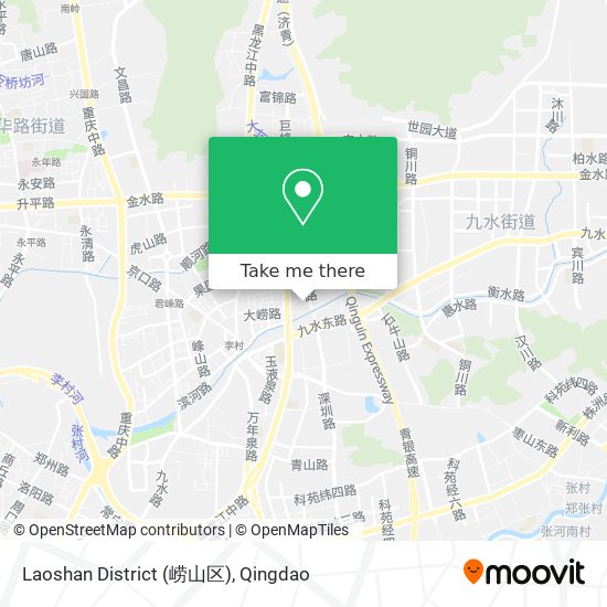 Laoshan District (崂山区) map