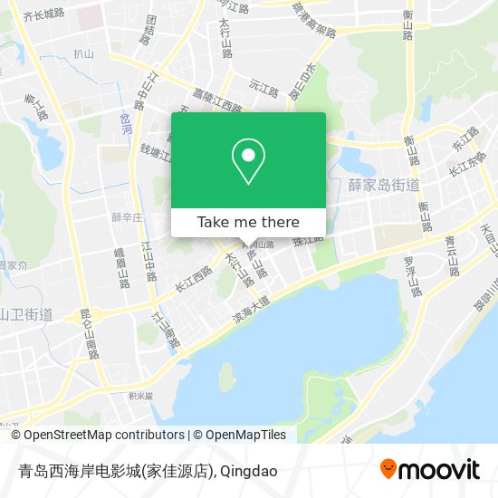 青岛西海岸电影城(家佳源店) map