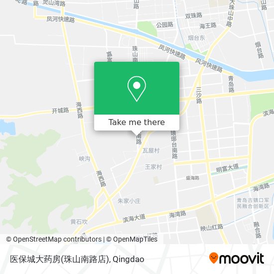 医保城大药房(珠山南路店) map