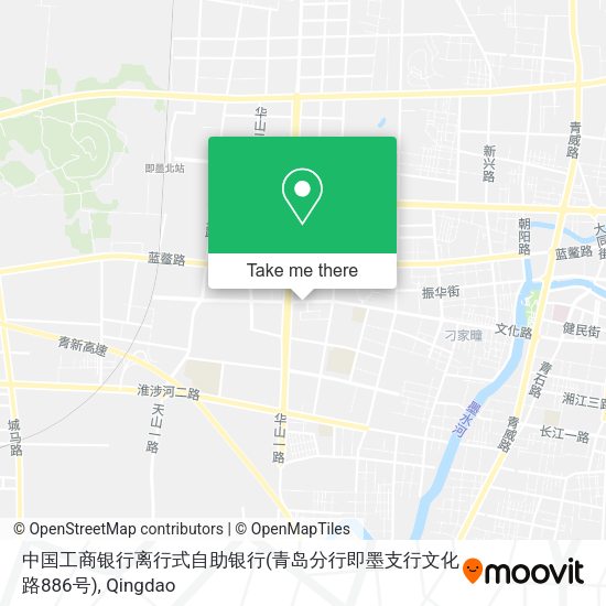 中国工商银行离行式自助银行(青岛分行即墨支行文化路886号) map