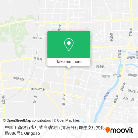 中国工商银行离行式自助银行(青岛分行即墨支行文化路886号) map