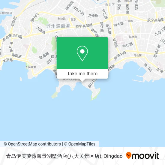 青岛伊美萝薇海景别墅酒店(八大关景区店) map