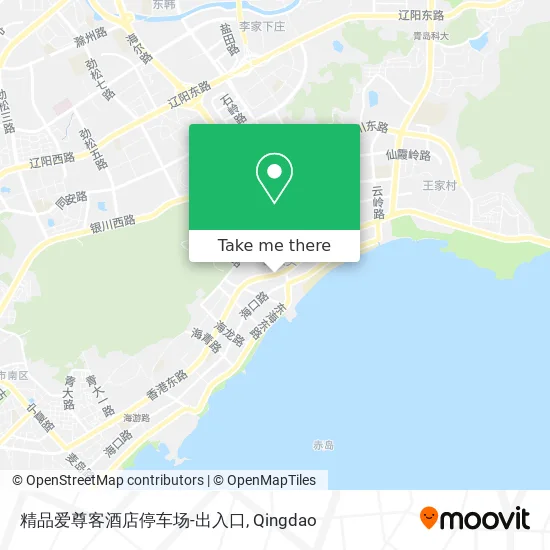 精品爱尊客酒店停车场-出入口 map