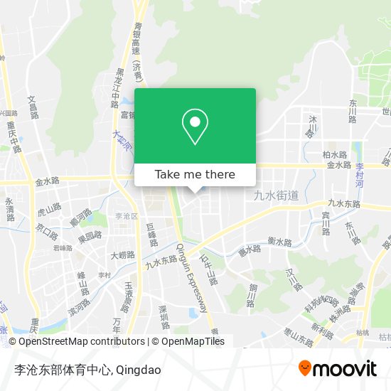 李沧东部体育中心 map