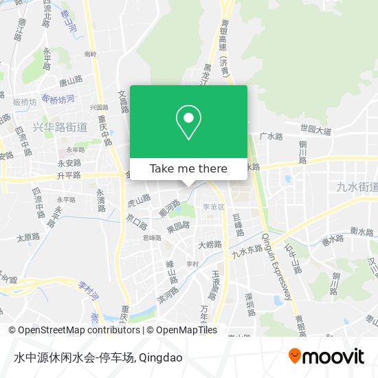 水中源休闲水会-停车场 map