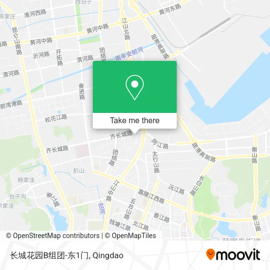 长城花园B组团-东1门 map