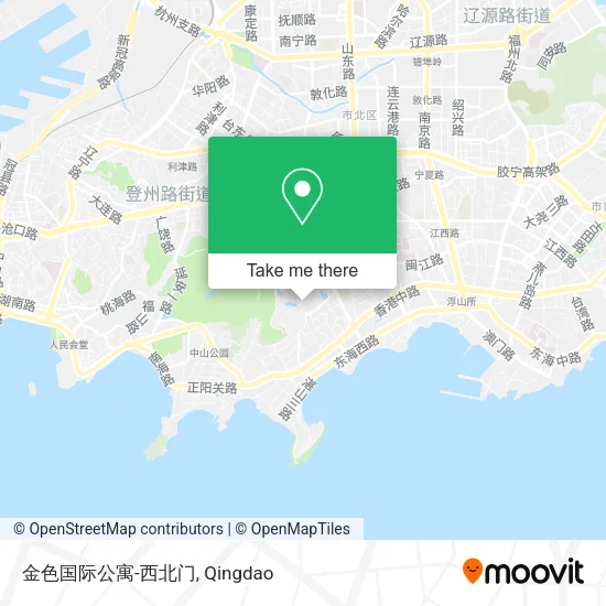 金色国际公寓-西北门 map