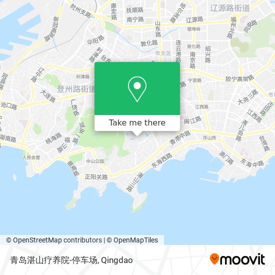 青岛湛山疗养院-停车场 map