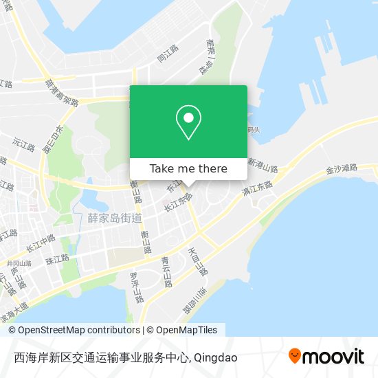 西海岸新区交通运输事业服务中心 map