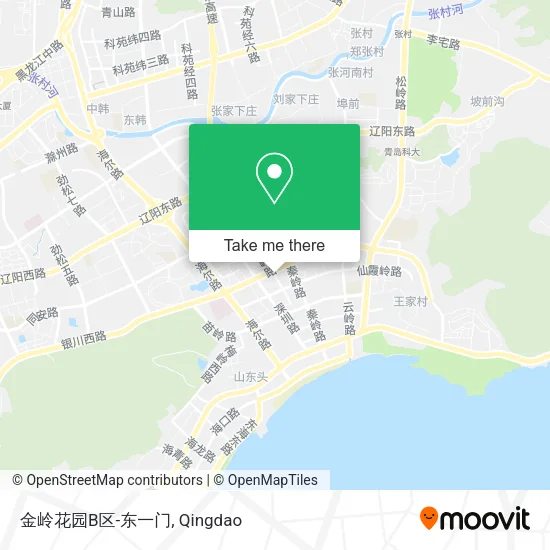 金岭花园B区-东一门 map