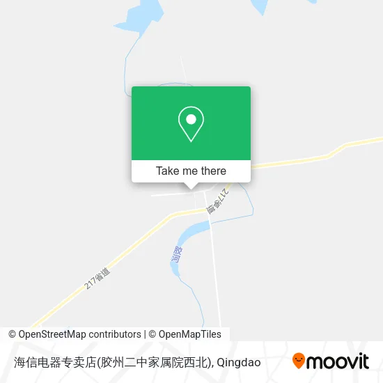 海信电器专卖店(胶州二中家属院西北) map