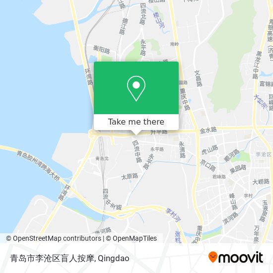 青岛市李沧区盲人按摩 map