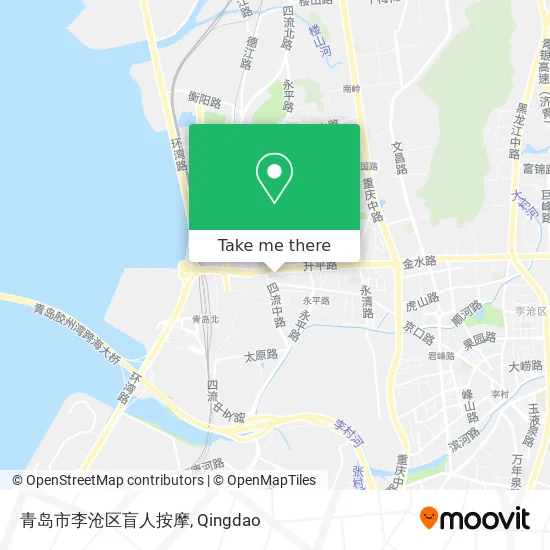 青岛市李沧区盲人按摩 map