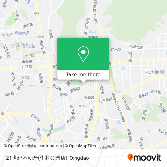 21世纪不动产(李村公园店) map