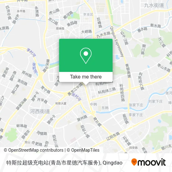 特斯拉超级充电站(青岛市星德汽车服务) map