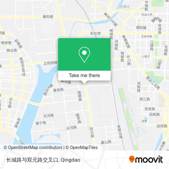 长城路与双元路交叉口 map