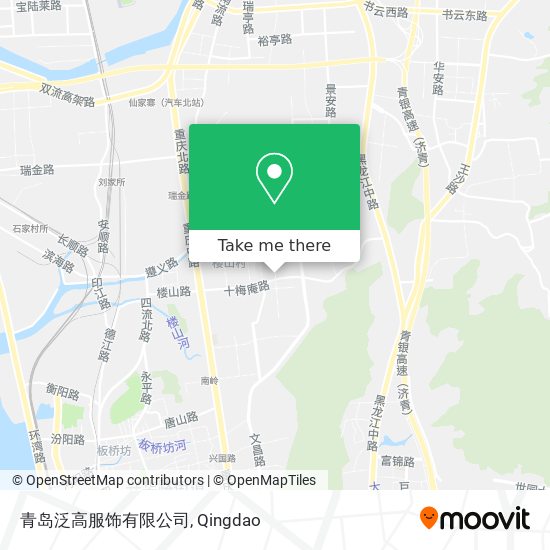 青岛泛高服饰有限公司 map