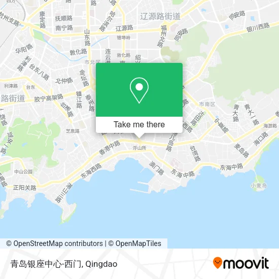 青岛银座中心-西门 map