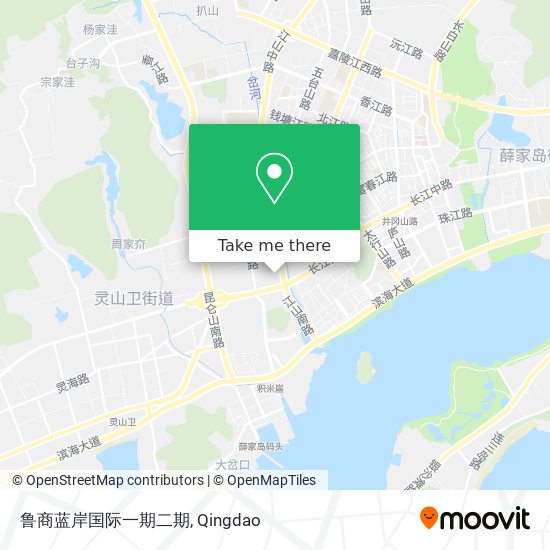 鲁商蓝岸国际一期二期 map