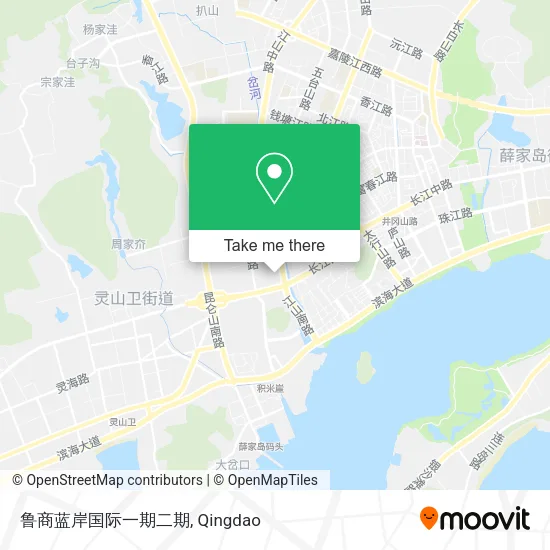 鲁商蓝岸国际一期二期 map