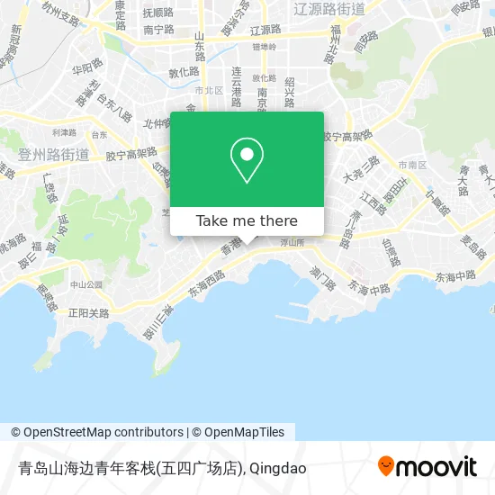 青岛山海边青年客栈(五四广场店) map