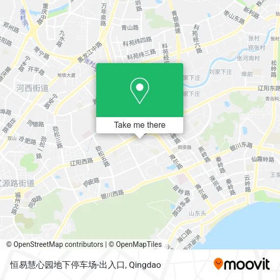 恒易慧心园地下停车场-出入口 map