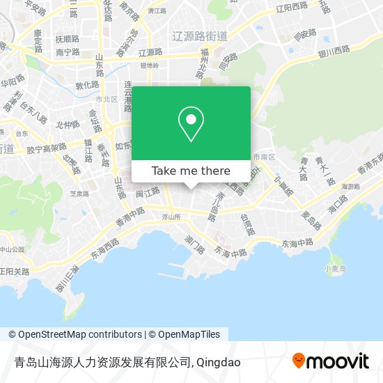 青岛山海源人力资源发展有限公司 map