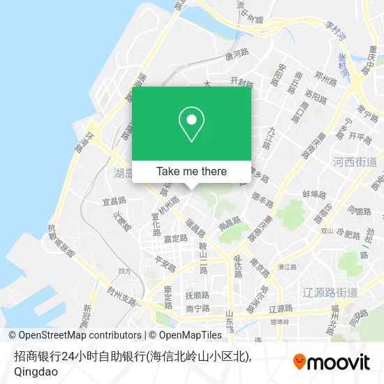 招商银行24小时自助银行(海信北岭山小区北) map