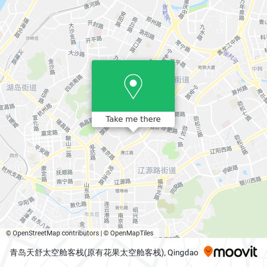 青岛天舒太空舱客栈(原有花果太空舱客栈) map