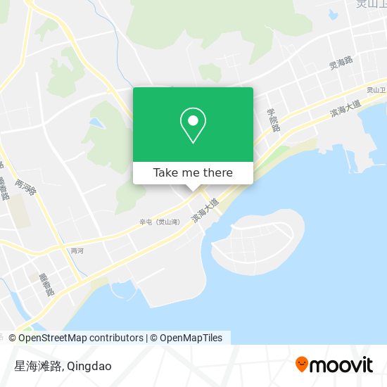 星海滩路 map
