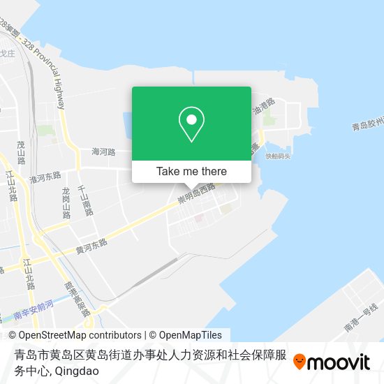 青岛市黄岛区黄岛街道办事处人力资源和社会保障服务中心 map