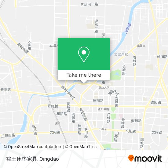 裕王床垫家具 map