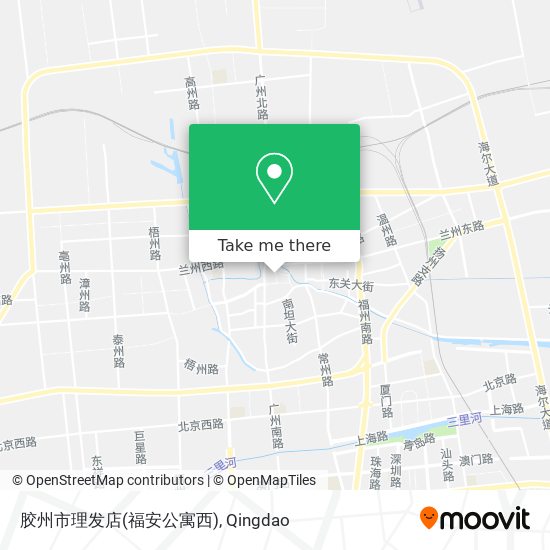 胶州市理发店(福安公寓西) map