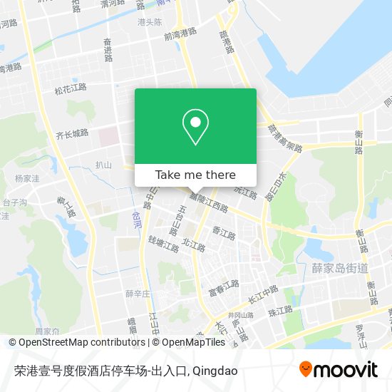 荣港壹号度假酒店停车场-出入口 map