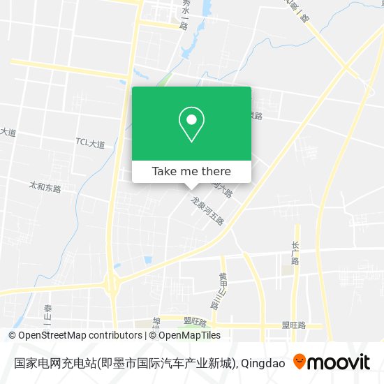 国家电网充电站(即墨市国际汽车产业新城) map