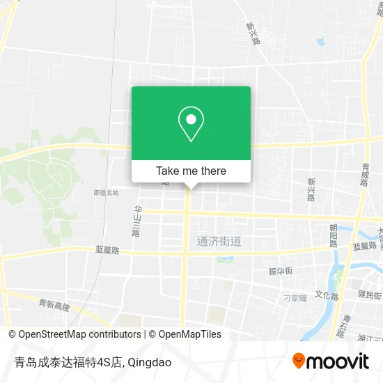 青岛成泰达福特4S店 map