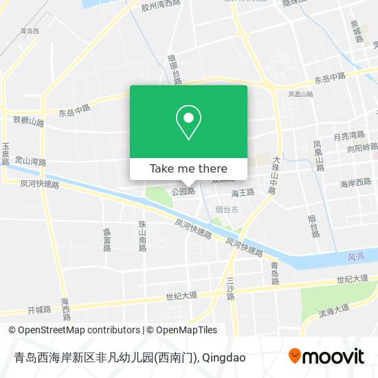 青岛西海岸新区非凡幼儿园(西南门) map