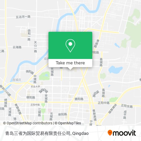 青岛三省为国际贸易有限责任公司 map