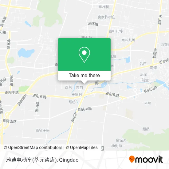 雅迪电动车(萃元路店) map