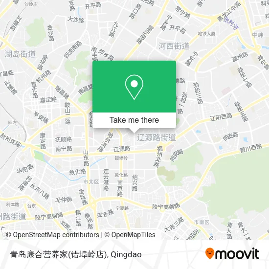 青岛康合营养家(错埠岭店) map