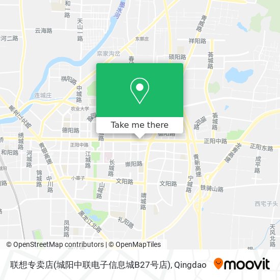 联想专卖店(城阳中联电子信息城B27号店) map