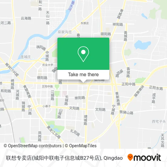 联想专卖店(城阳中联电子信息城B27号店) map