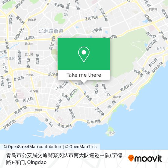 青岛市公安局交通警察支队市南大队巡逻中队(宁德路)-东门 map