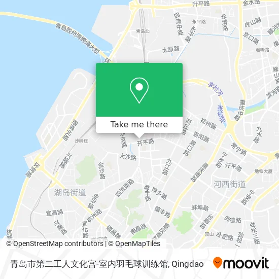 青岛市第二工人文化宫-室内羽毛球训练馆 map