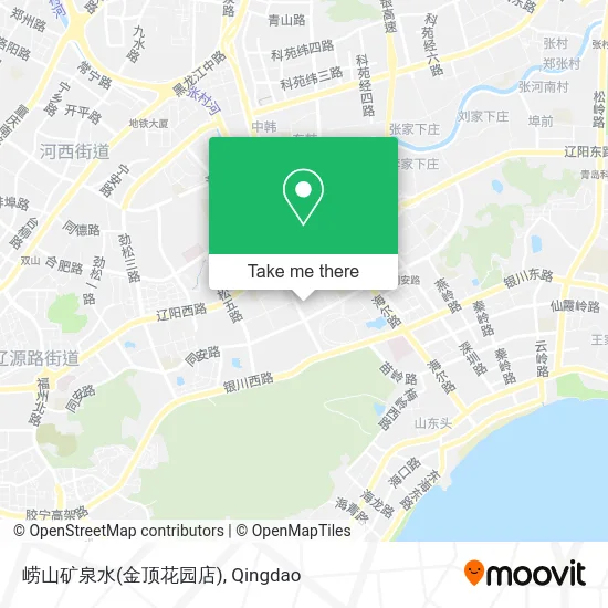 崂山矿泉水(金顶花园店) map