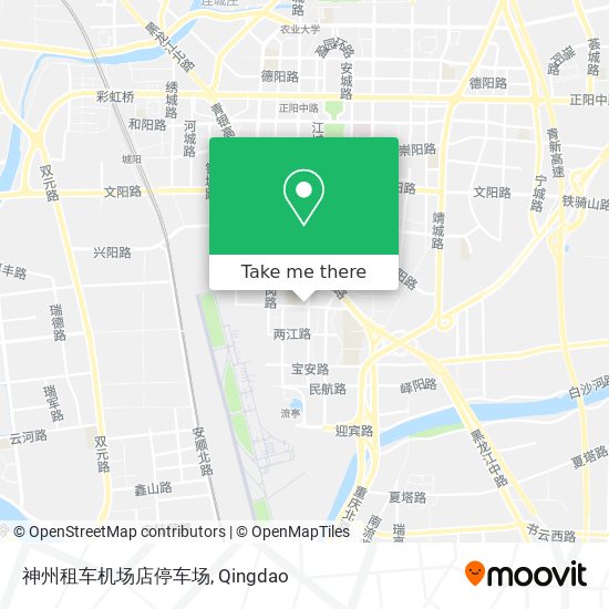 神州租车机场店停车场 map