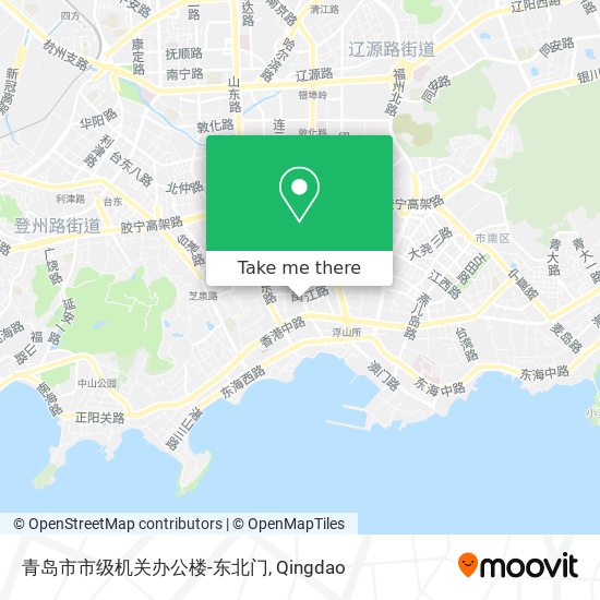 青岛市市级机关办公楼-东北门 map