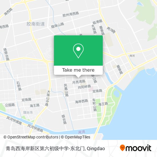 青岛西海岸新区第六初级中学-东北门 map